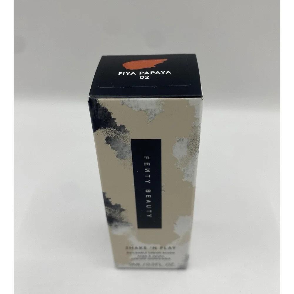Fenty Beauty Shake 'N Play Buildable Liquid Blush Fiya Papaya 02 0.3 fl oz NIB
